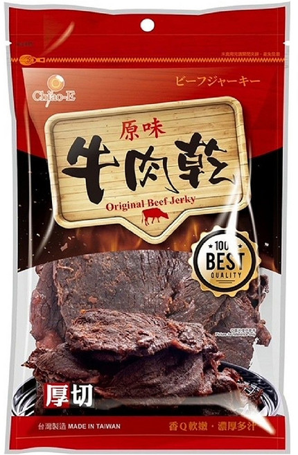 Chiao-E 巧益 原味牛肉乾, 70g, 1包