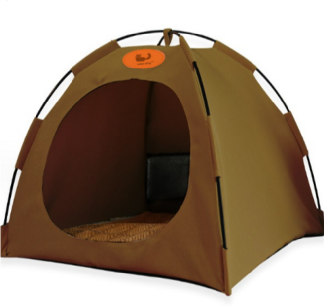 하루재 야외 겨울 길 고양이 하우스, 브라운, 1개