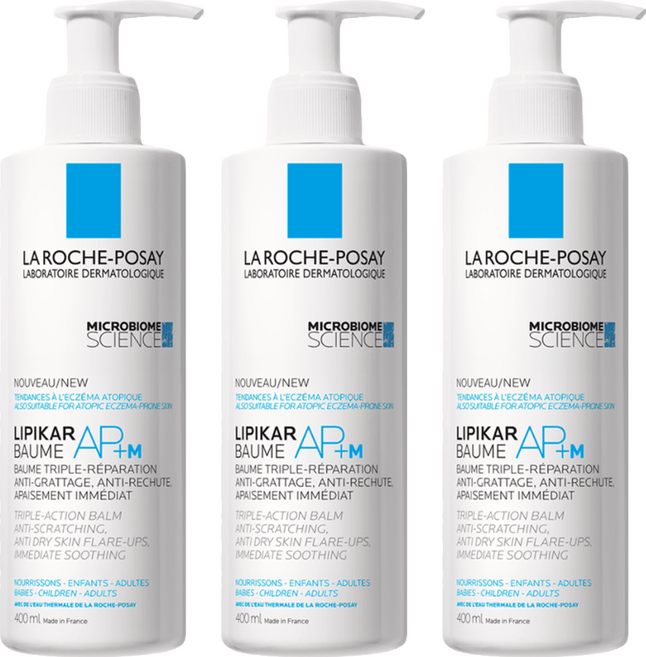 LA ROCHE POSAY 理膚寶水 理必佳極效滋潤霜 AP + M, 400ml, 3瓶