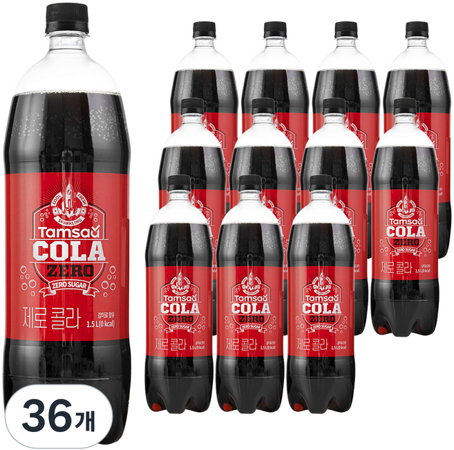 탐사 제로 콜라, 36개, 1.5L