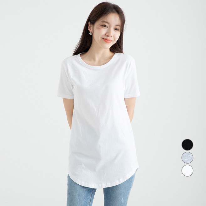 캐럿 여성용 통기성 반팔 레이어링 티셔츠