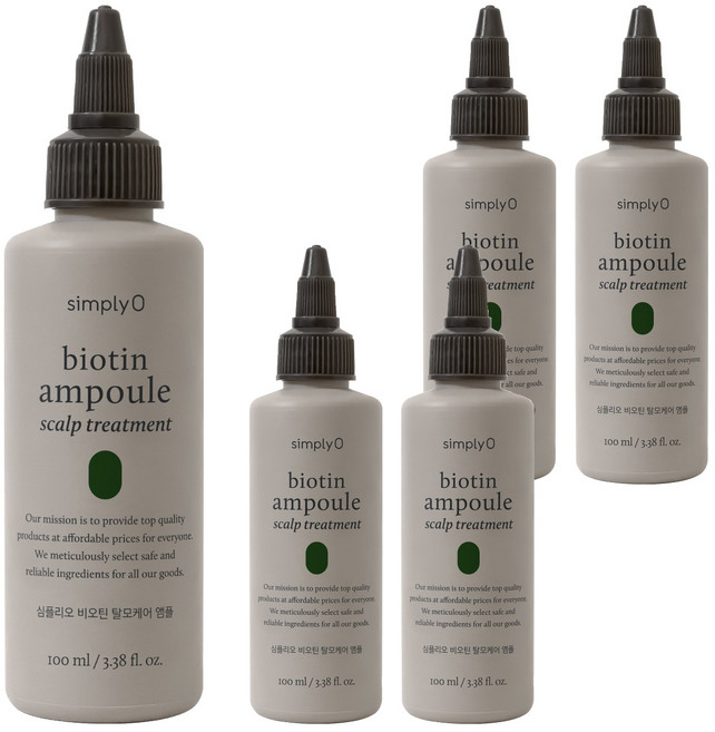 심플리오 비오틴 탈모케어 앰플, 5개, 100ml