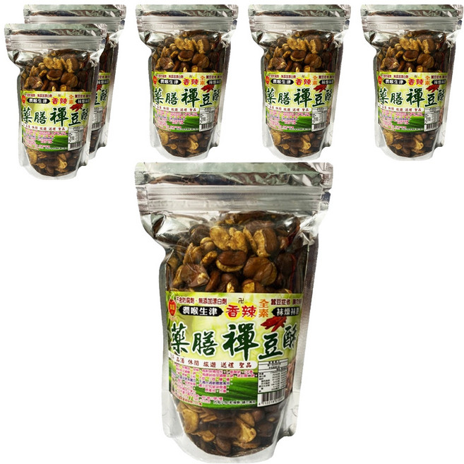 皇品 禪豆酥 香辣, 340g, 6包