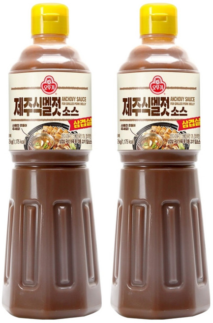 오뚜기 삼겹살 제주식 멜젓 소스, 1.12kg, 2개