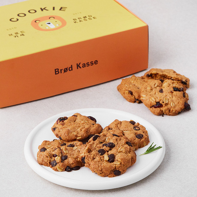 브로드카세 오트밀 통밀 쿠키, 180g, 1개입, 1개