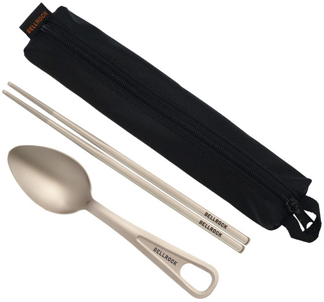 벨락 티타늄 캠핑용 수저 세트, 혼합색상, 1세트