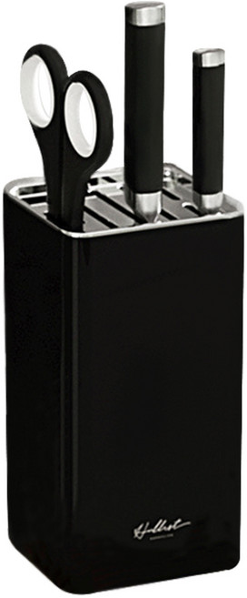리앤베르 주방 프리미엄 사각 칼꽂이, 블랙, 1개