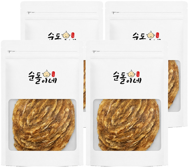 Soondol 厚實寬片魚乾, 300g, 4個
