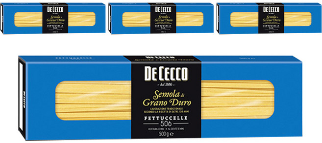 데체코 구르메 페투치네 스파게티면, 500g, 4개