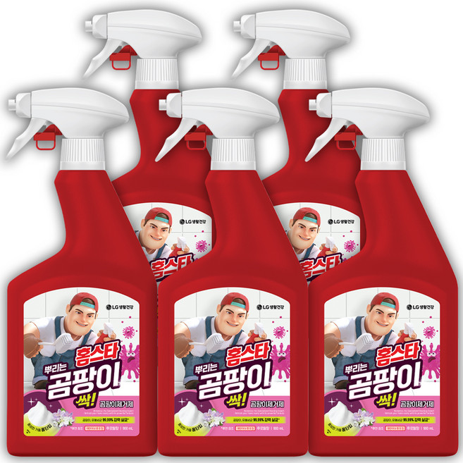 홈스타 맥스프레쉬 뿌리는 곰팡이 싹 세정제, 900ml, 5개