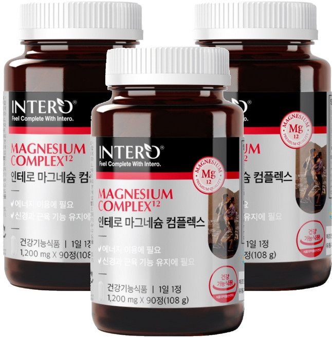 인테로 마그네슘 컴플렉스 영양제, 90정, 3개