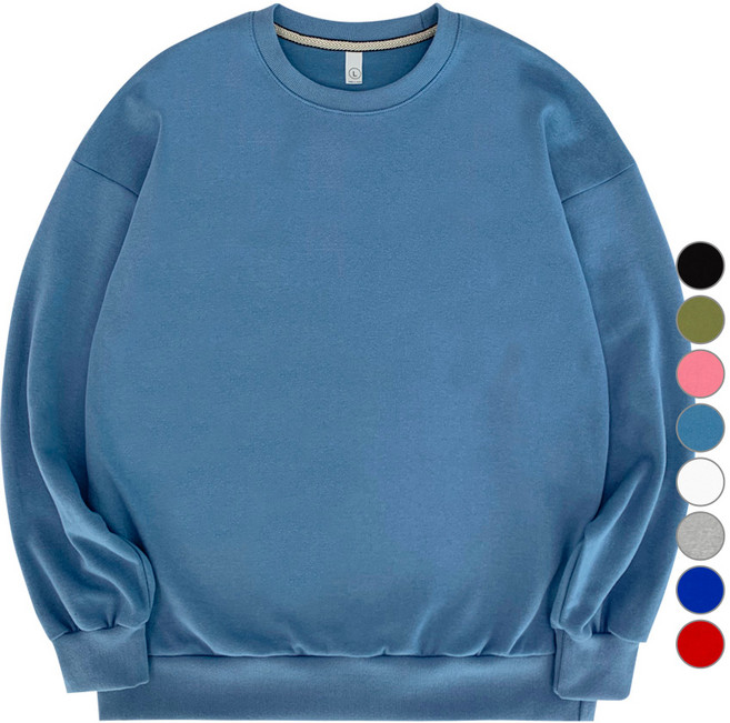 제이비패션 남녀공용 무지 오버핏 맨투맨