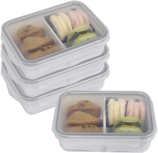 제오닉 나눔 찬통 2칸, 4개, 530ml