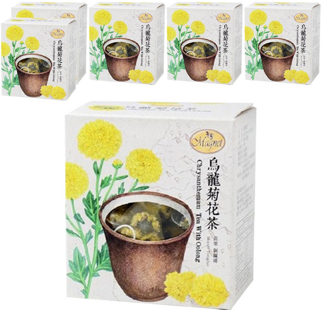 Magnet 曼寧 烏龍菊花茶, 1.5g, 15包, 6盒