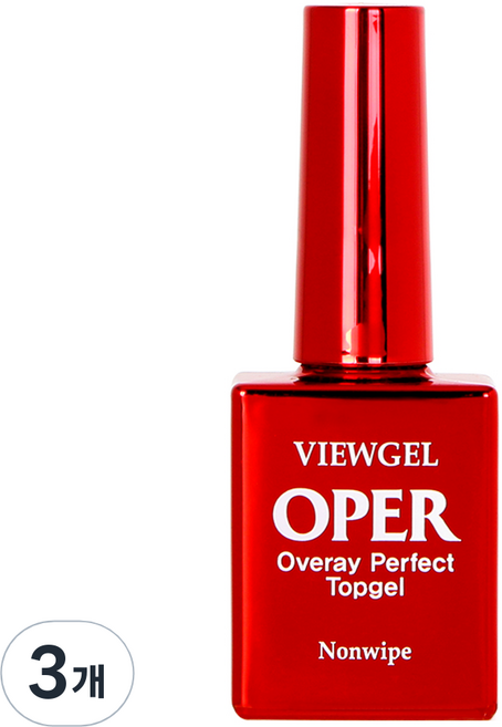 뷰젤 OPER 오버레이 오빠 탑 젤, 10ml, 3개