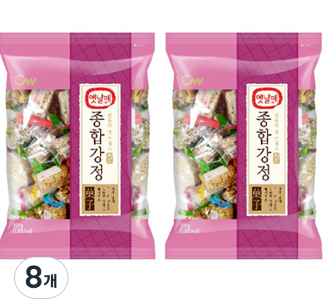 청우식품 옛날애 종합강정, 350g, 8개