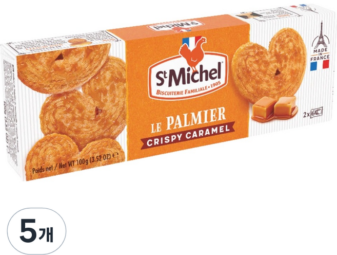 생미쉘 카라멜 버터 비스킷, 100g, 5개