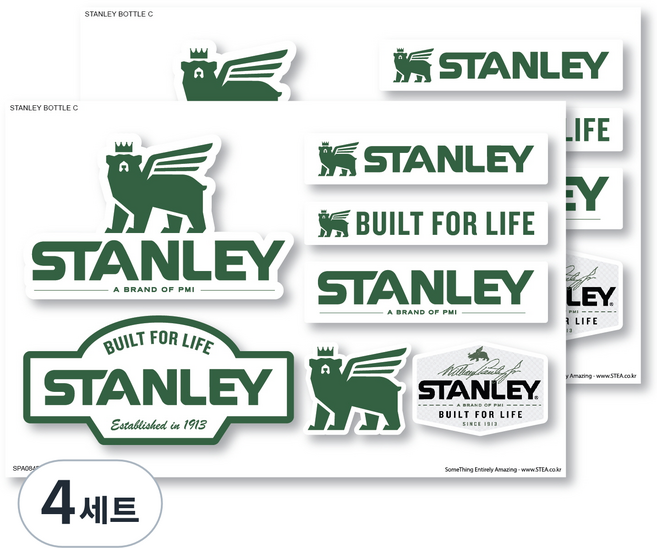 Stanley 水瓶貼紙, C款, 4套