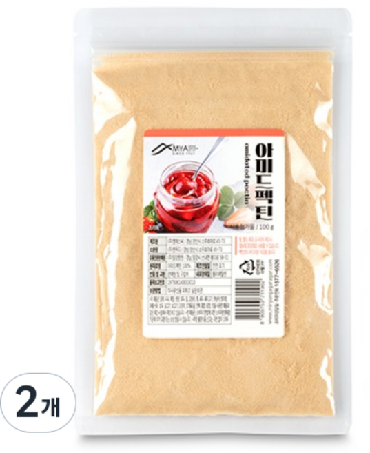 밀양한천 아미드 펙틴, 100g, 2개
