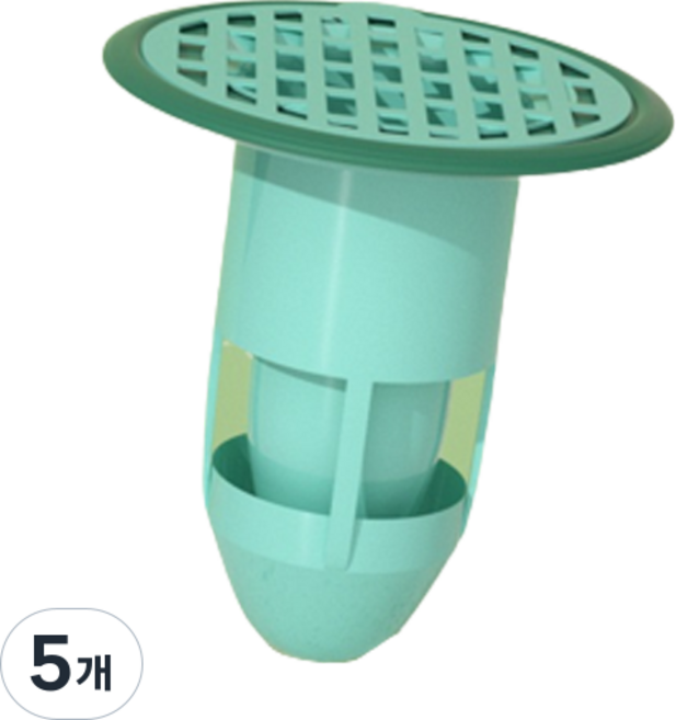 新型TPR排水口防臭器, 5個, 綠色