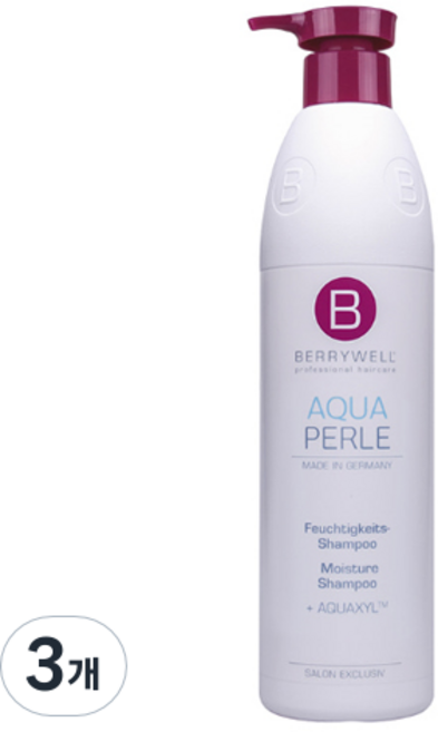BERRYWELL 모이스쳐 헤어 샴푸, 1L, 3개