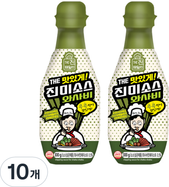 진미 소스 와사비, 300g, 10개