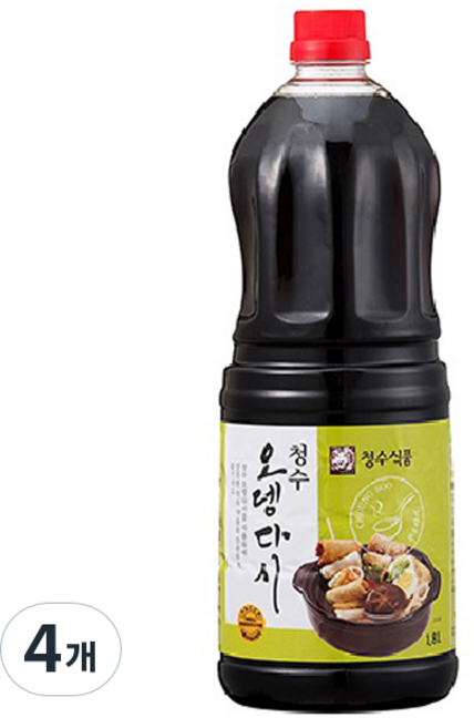 청수식품 오뎅다시, 1.8L, 4개