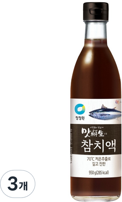 맛선생 참치액, 950g, 3개