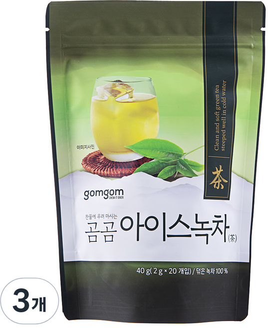 곰곰 아이스 녹차, 2g, 3개, 20개입