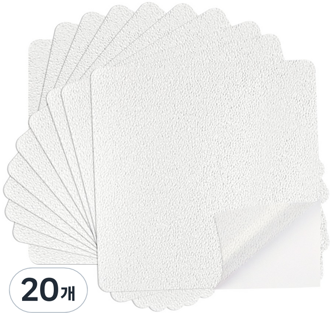 다다 욕실 타일용 미끄럼방지 스티커, 20개, 투명