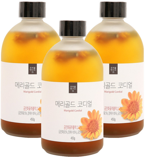 우리꽃연구소 메리골드 코디얼 레귤러, 450g, 1개입, 3개
