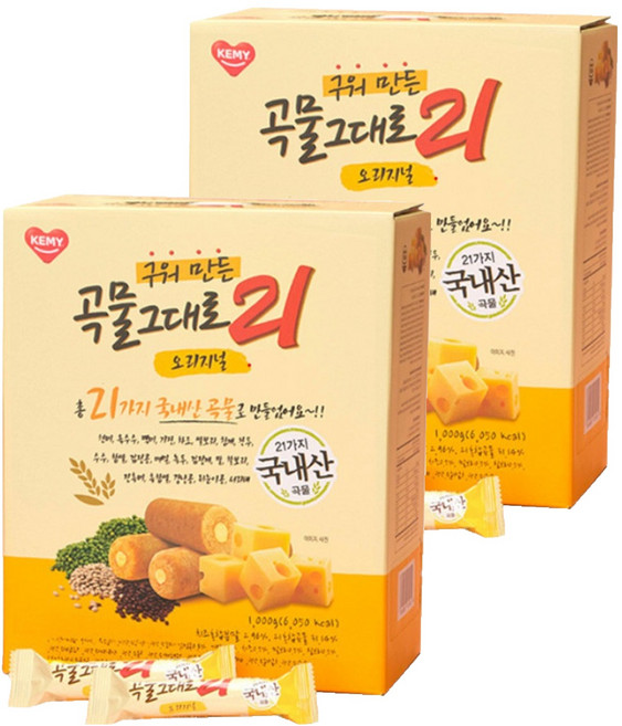 곡물그대로21 구워만든 스낵, 2개, 1kg