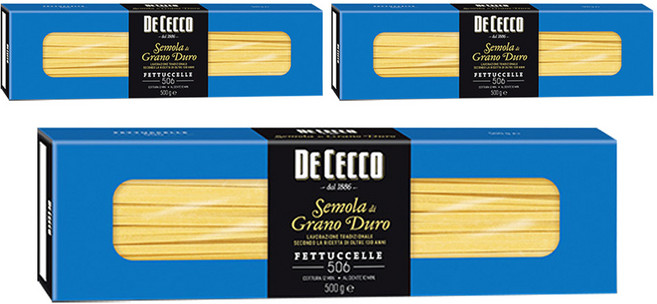 데체코 구르메 페투치네 스파게티면, 500g, 3개