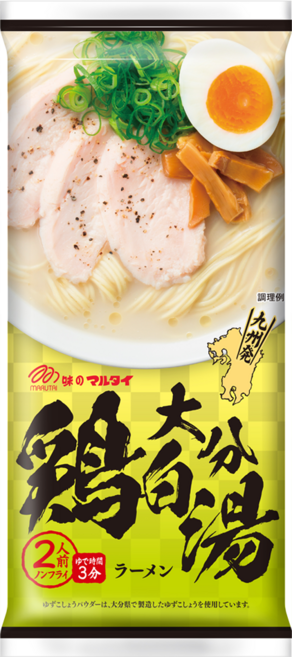 MARUTAI 丸太 大分雞白湯拉麵 2人份 186g, 1包