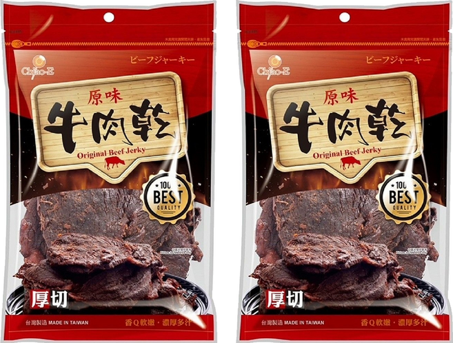 Chiao-E 巧益 原味牛肉乾, 70g, 2包