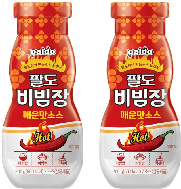 팔도 비빔장 매운맛 소스, 200g, 2개