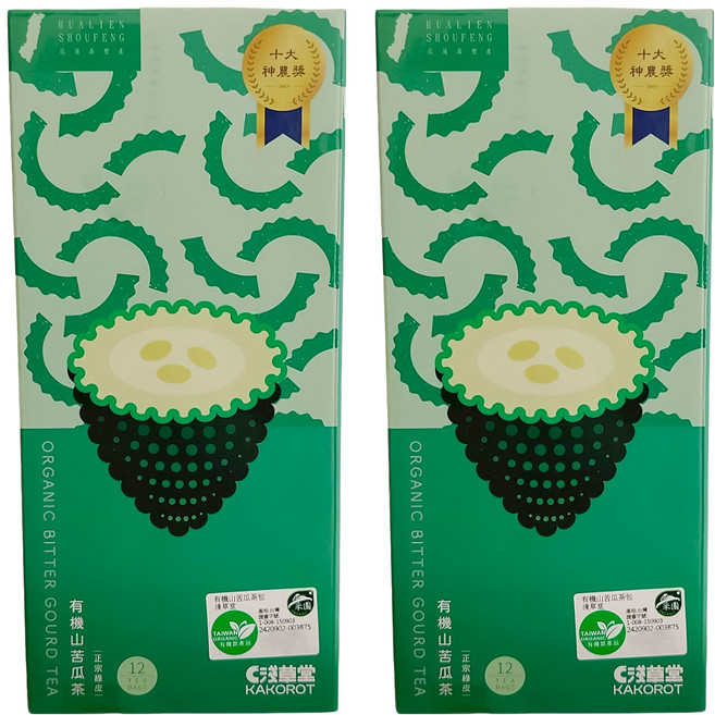 KAKOROT 淺草堂 有機山苦瓜茶包精裝盒, 24個裝