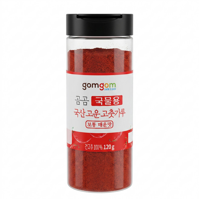 곰곰 국물용 국산 고운 고춧가루 보통 매운맛, 120g, 1개