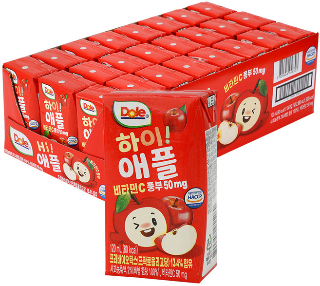 돌 하이 애플 주스, 120ml, 24개