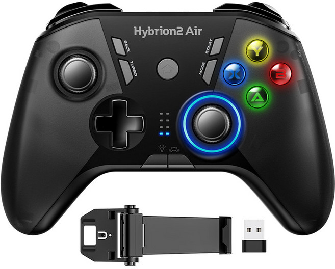 조이트론 PC 모바일 닌텐도스위치 무선 게임패드, 하이브리온2 에어(메탈 블랙), 1개