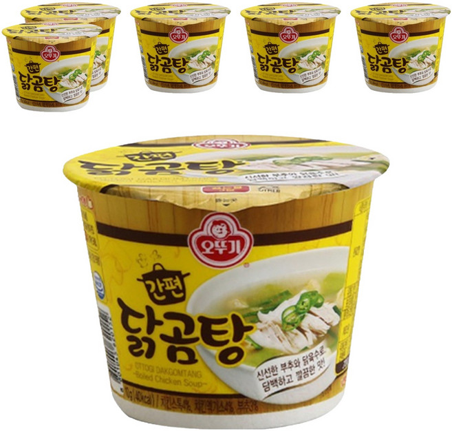 오뚜기 간편 닭곰탕 컵국, 10g, 6개