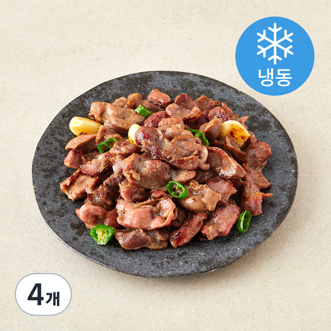 홈스쿡 양념 닭똥집 볶음 (냉동), 4개, 250g