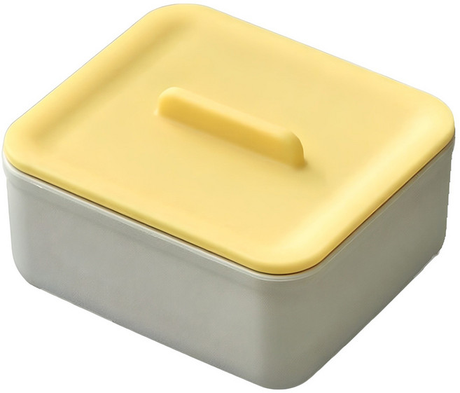 락앤락 DosiLock 뚜껑있는 1/3용기, 옐로우, 1개