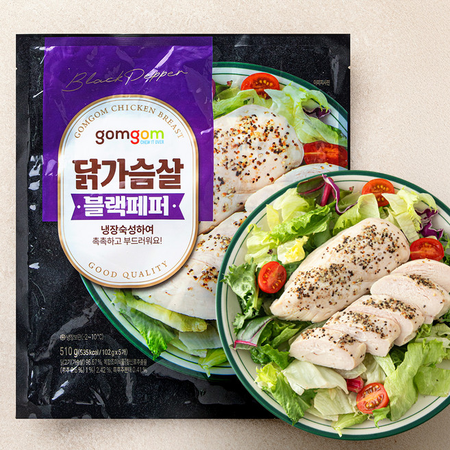 곰곰 닭가슴살 블랙페퍼, 510g, 1개입, 1개