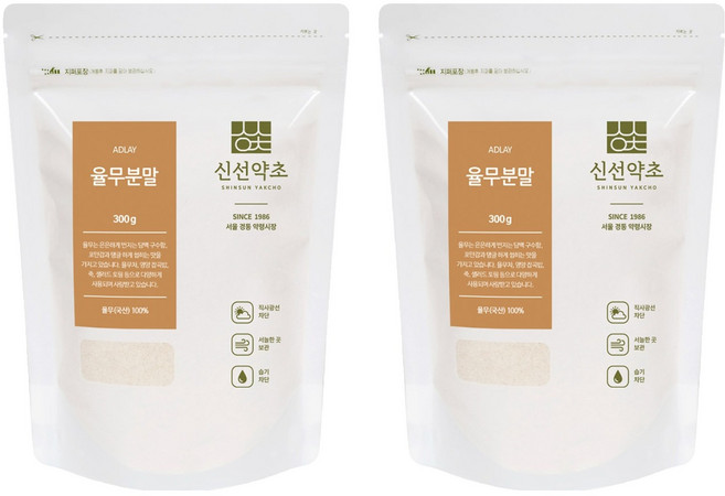 신선약초 율무분말, 300g, 2개
