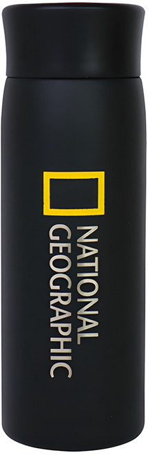 내셔널지오그래픽 아이비 이중스텐텀블러, 시그니처블랙, 350ml, 1개