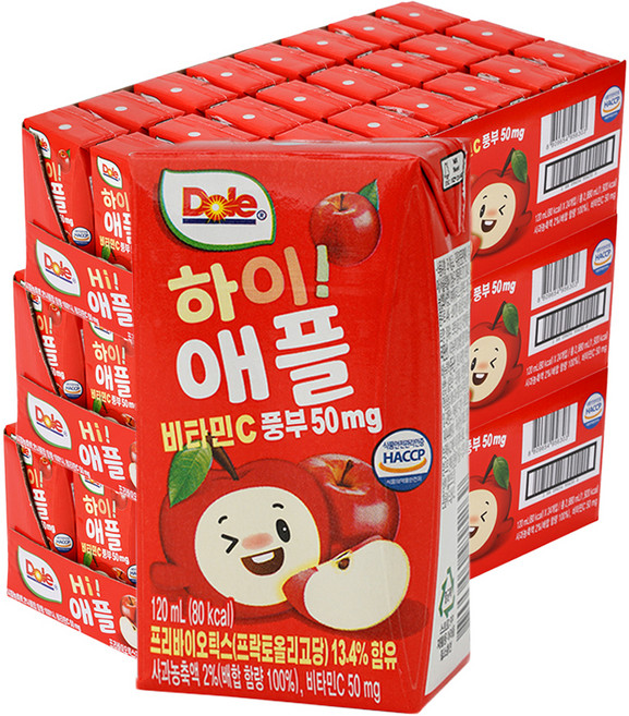 돌 하이 애플 주스, 120ml, 72개