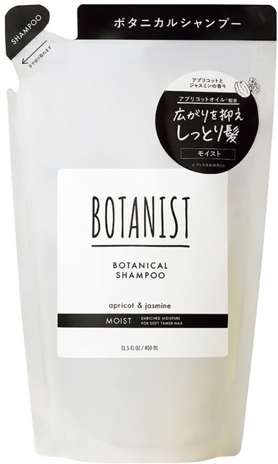 보타니스트 보타니컬 샴푸 모이스트 살구 자스민향 리필, 1개, 400ml