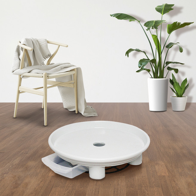 플라팜 동그리 화분받침대 5호, 화이트, 1개