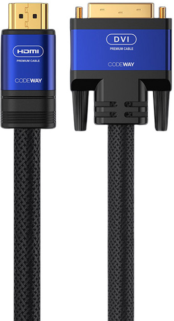 CODEWAY HDMI 轉 DVI-D 傳輸線 FHD 4K60Hz, 1條, 1.5m